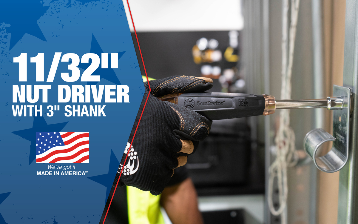 USA 11/32" Nut Driver w/ 3" Shank