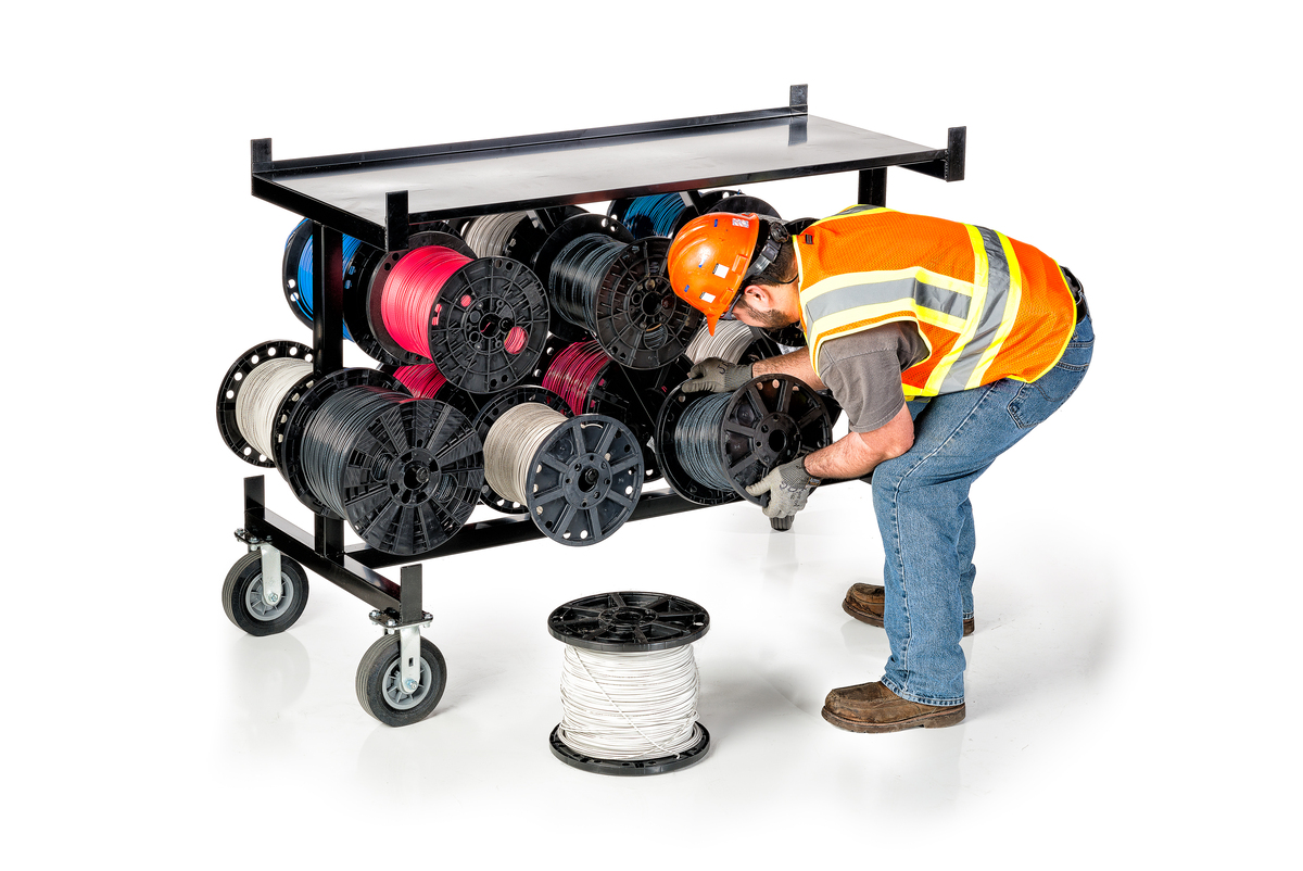 WW-510, WIRE WAGON™ 510- XL CONDUIT <(>&<)> WIRE CART