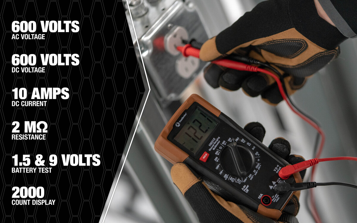 10031S, MULTIMETER MANUAL RANGE