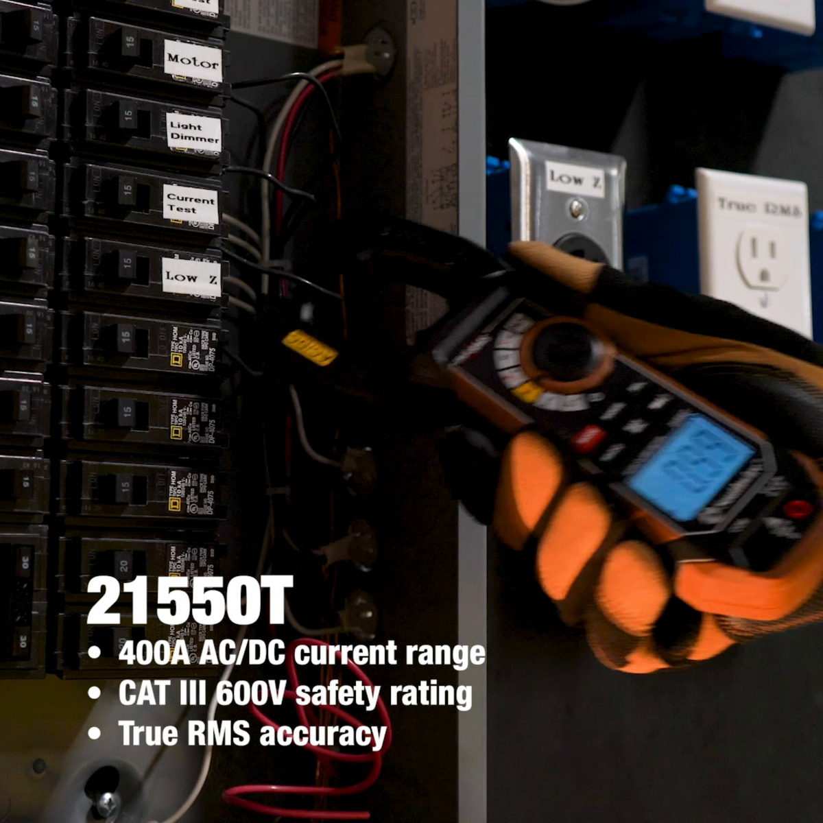 21550T, CLAMP METER 400A AC/DC TRUE RMS | Southwire