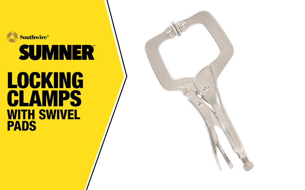 WHT, 18" LOCK CLAMP W SWIVEL PADS