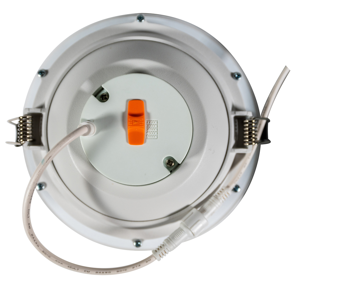 6" LED Canless Slim Fit Gimbal Downlight, 15 Watt, 5CCT Selectable