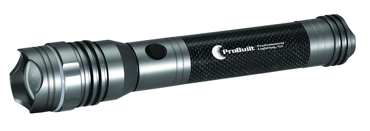 Carbon Fiber Cree LED Flashlight, 310 lm, Non-Rechargeable