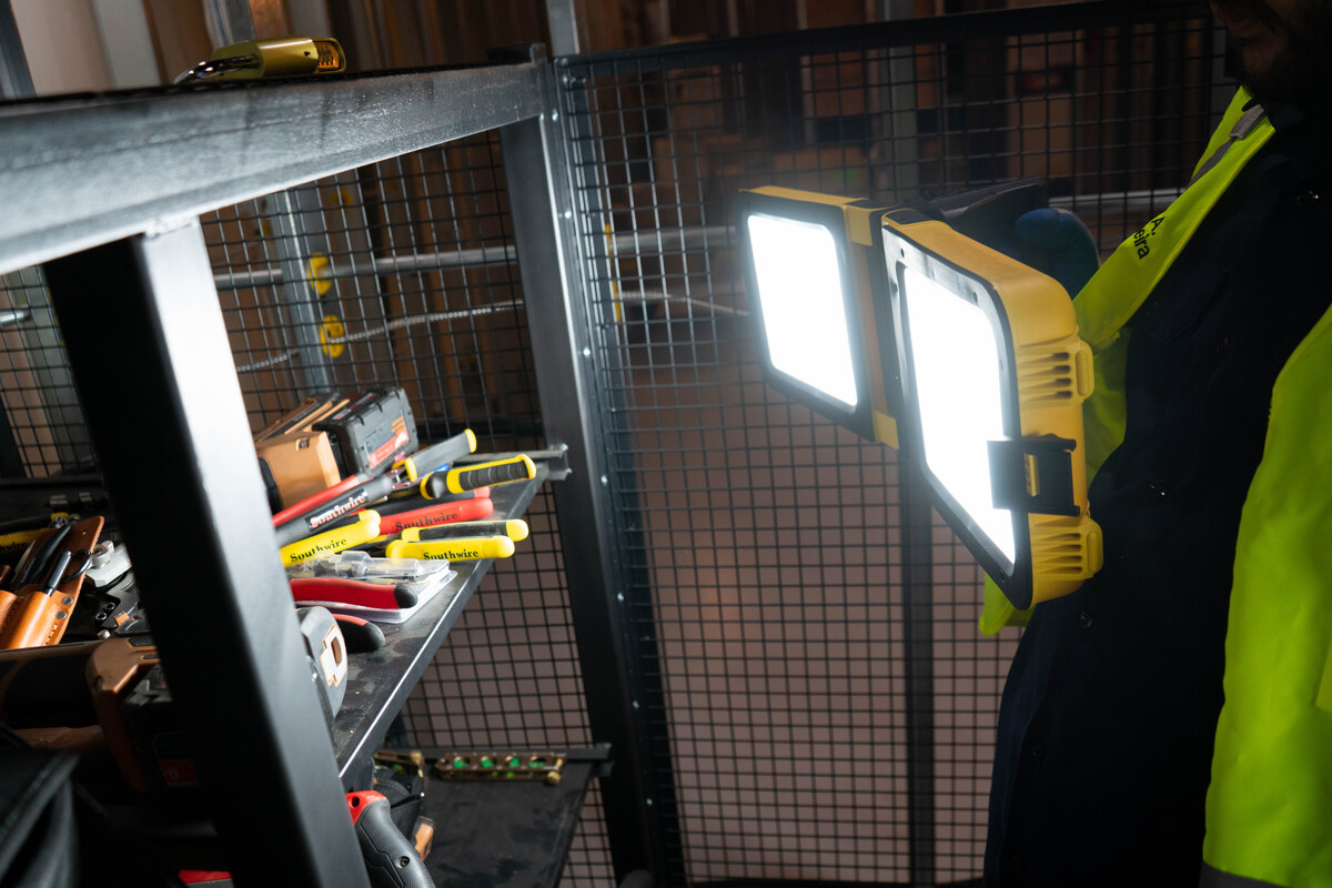 Rechargeable LED Work Light Offering Robust Portable Lighting to  Indoor/Outdoor Worksites