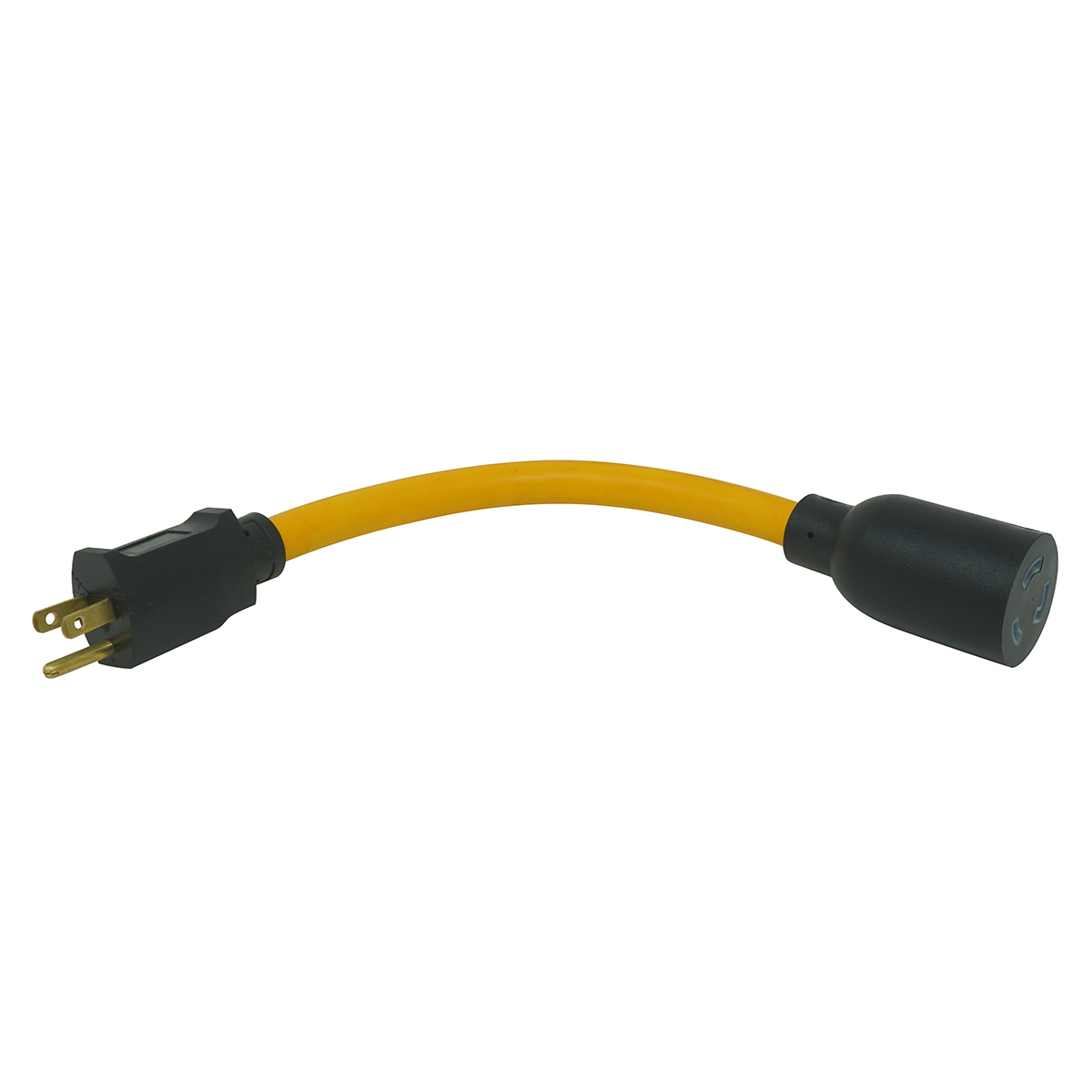 Details about   Southwire 90218802 12/3 STW Yellow 9-inches Twist To Lock L5-20P to 5-15R 