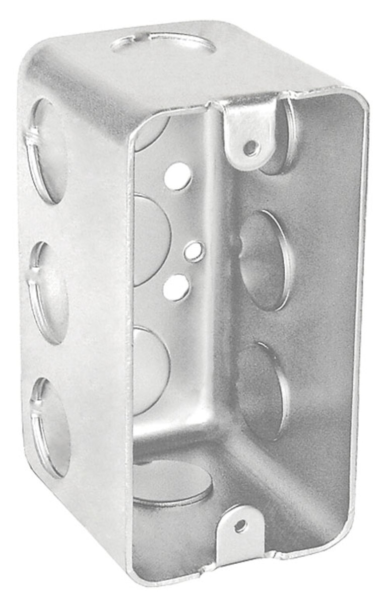 Handy Box, 2-1/2" Deep - Drawn, W/ Conduit KO's - Stainless Steel