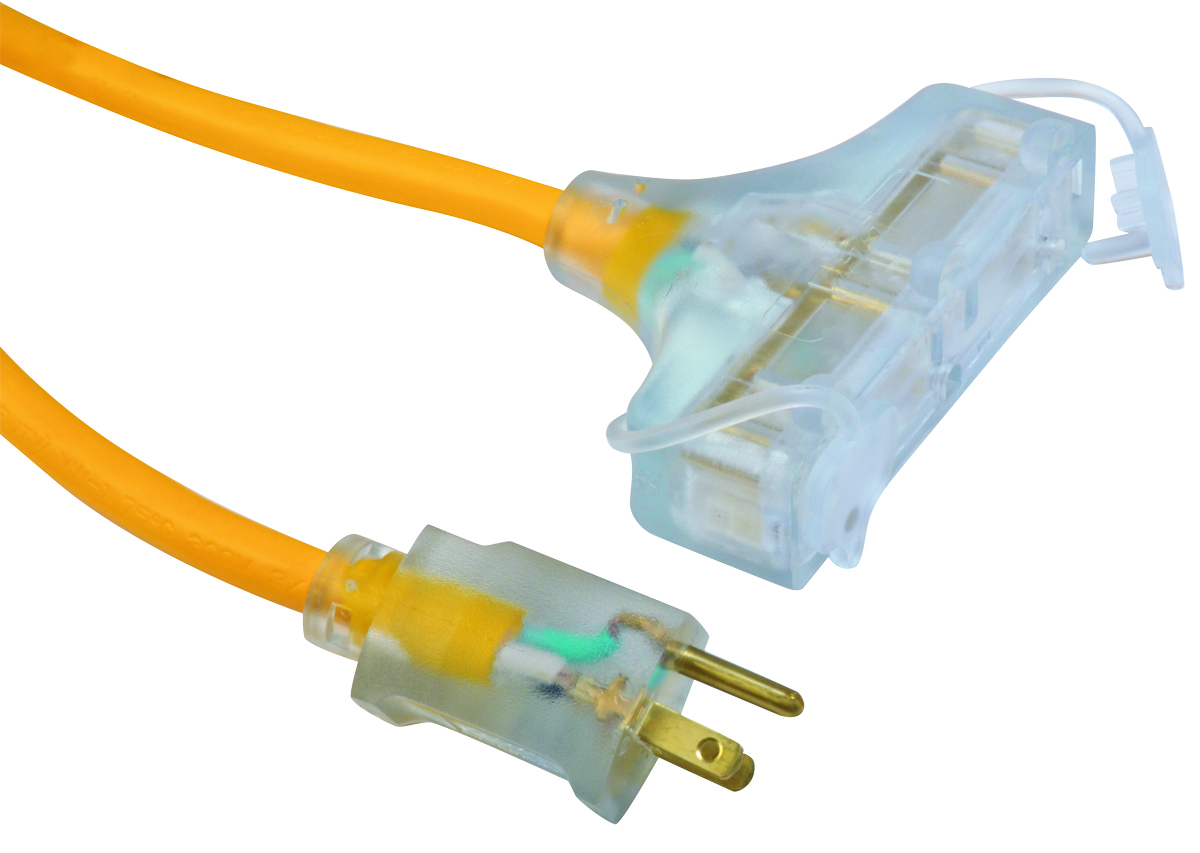 25' TRIPLE OUTLET EXTENSION CORD