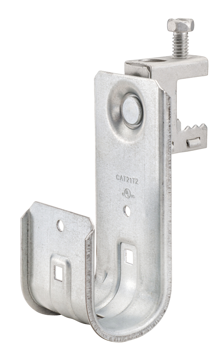 Cable Support J-Hook with Rotating Knock-on Beam Clamp - 2