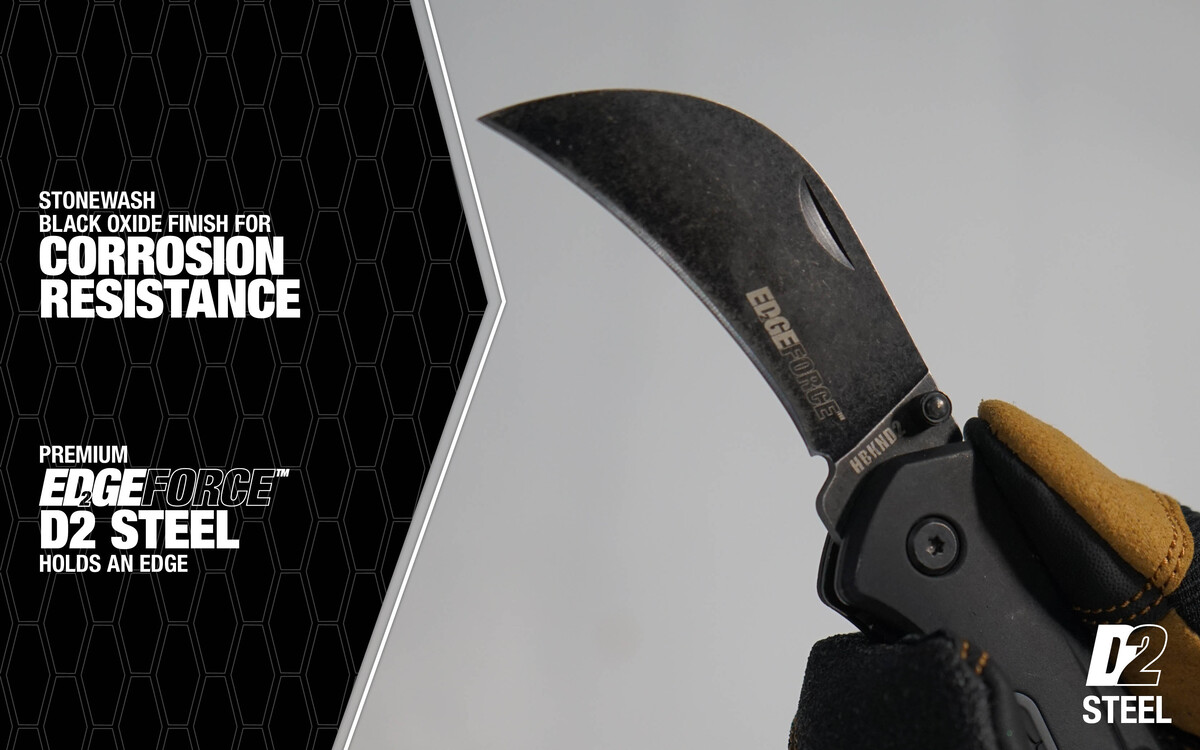 HBKND2, FOLDING KNIFE HAWKBILL D2
