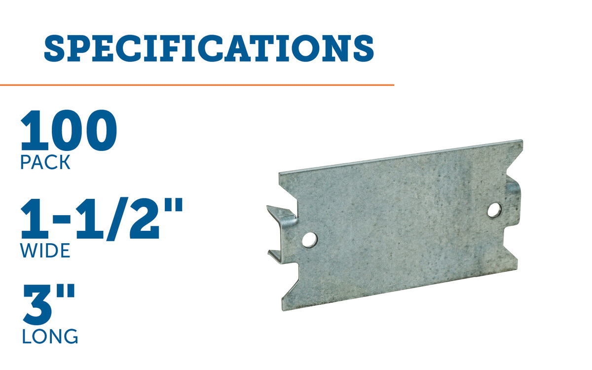 3" X 1-1/2" Press On Cable Protection Plate
