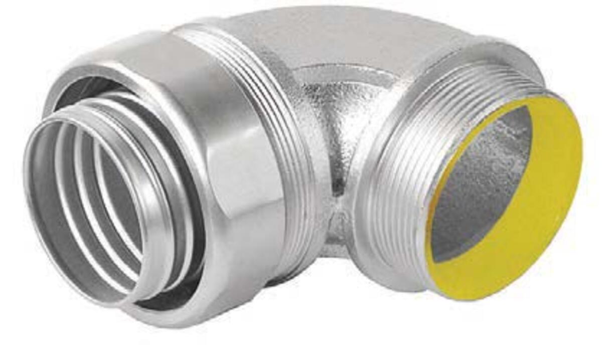 1-1/2" Liquid-Tight 90 Deg. Connector, Insulated - Stainless Steel