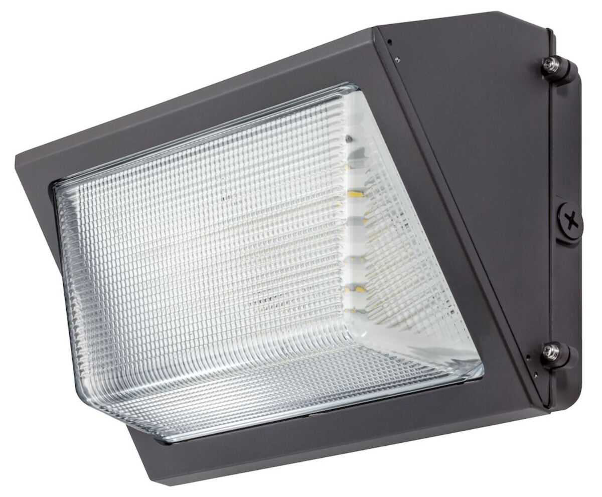 4PK 50W DIM HE WALLPACK W/EM -BRONZE (17