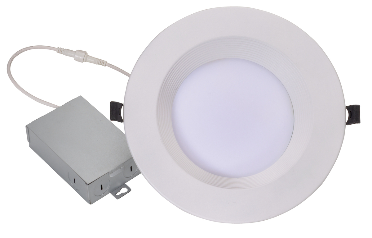 6PK 8" 21W 5CTS DEEP REGRESS BAFFLE DOWNLIGHT 50KHr 1700L