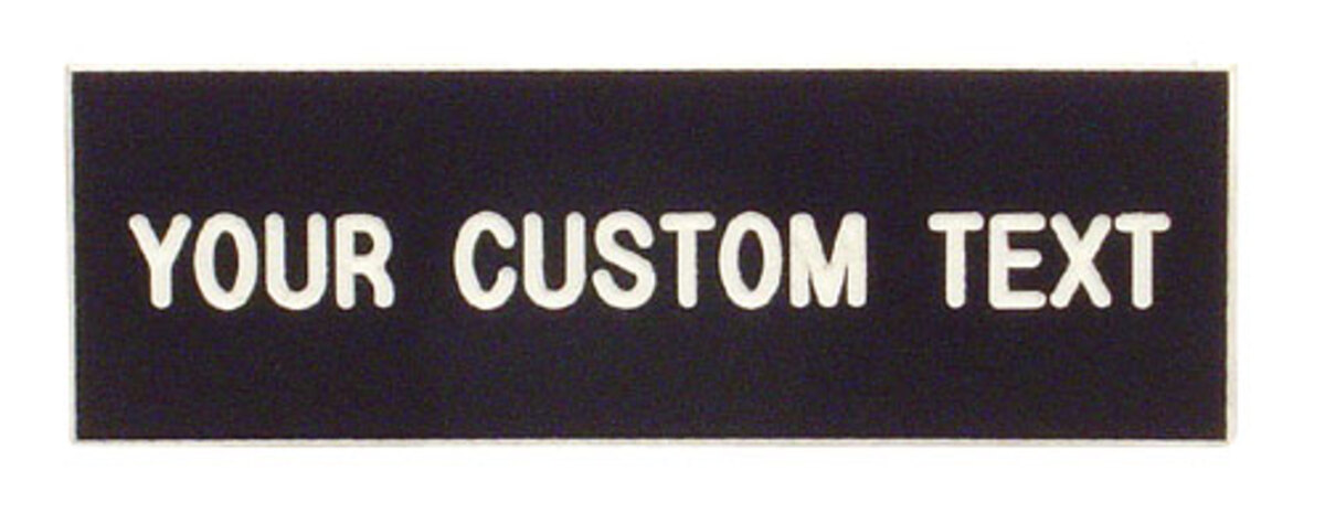 Engraved Control Panel Nameplates