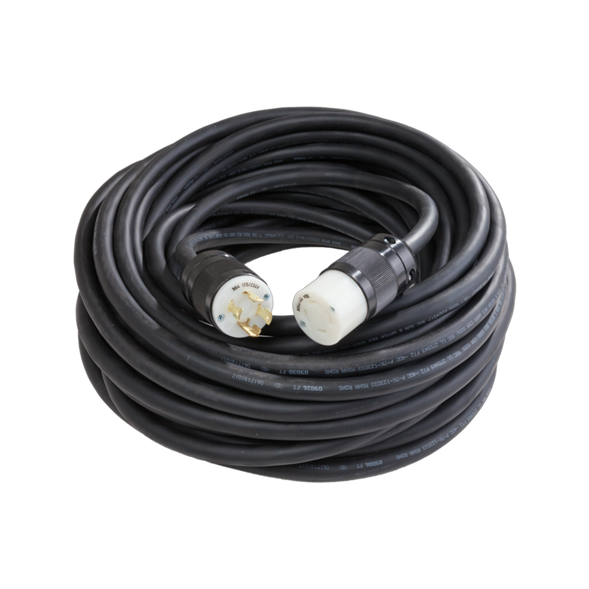 100 Foot Extension Power Cord - NEMA 4 Prong Twist & Lock