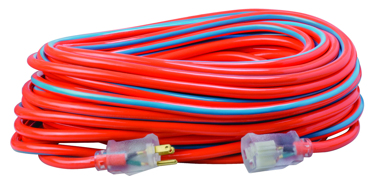 SOUTHWIRE, 12/3 SJTW 100' COOL ORANGE/COOL BLUE OUTDOOR EXTENSION