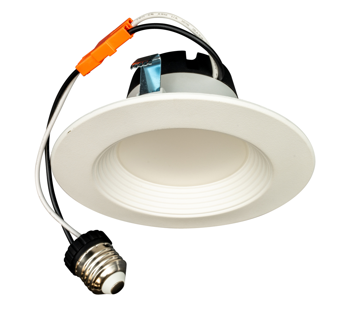 12PK LED 4" 6W RECESSD BAFFLE TRIM-4000K