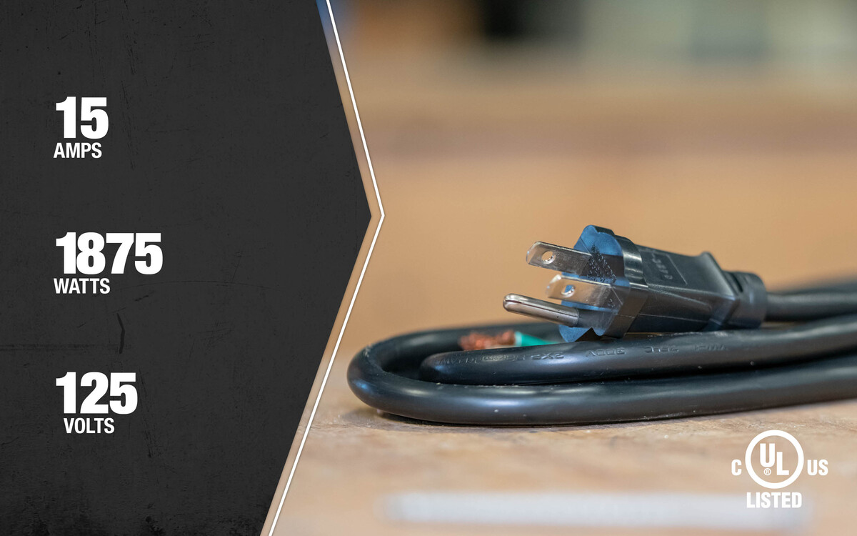 SOUTHWIRE, 14/3 SJTW 6' BLACK ROUND INDOOR REPLACEMENT POWER SUPPLY CORD