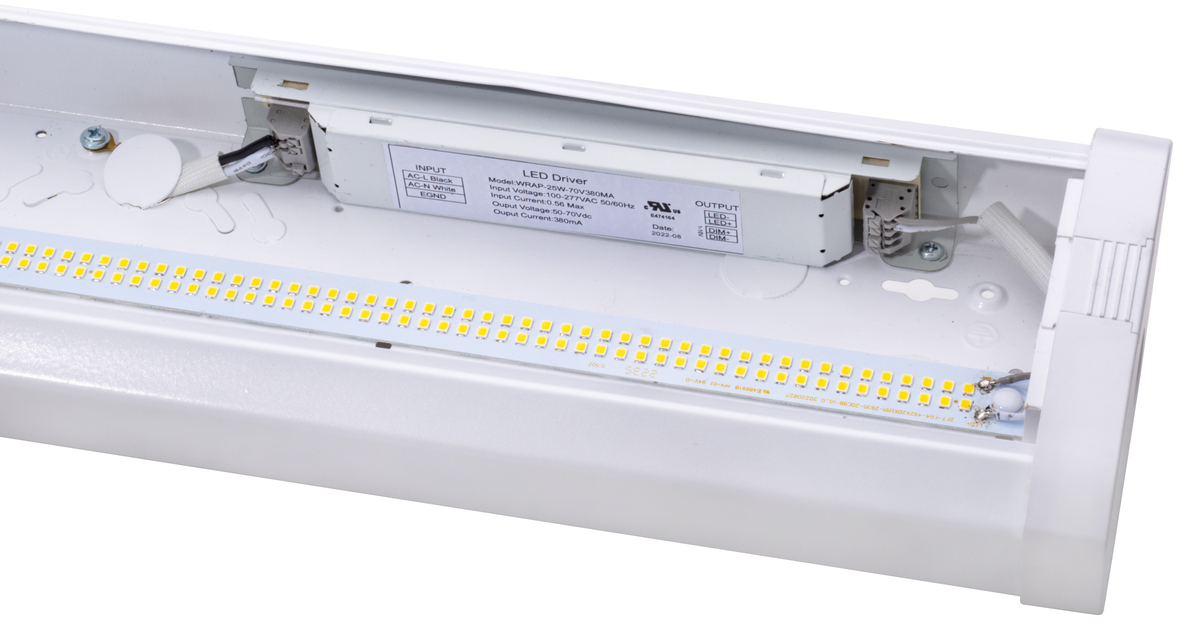 12PK 2FT 25W MODERN WRAP-4000K 50KHr 2875L 1-10V DIM 80CRI 120-277V