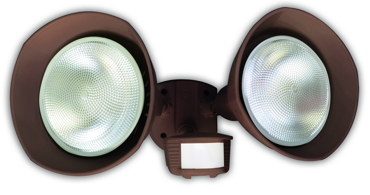 Twin head security light deals