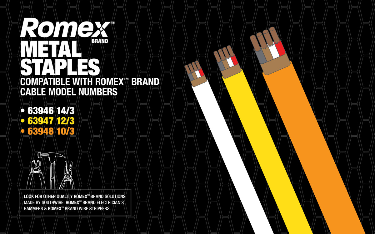 9/16" Romex™ Brand Metal Staples Southwire