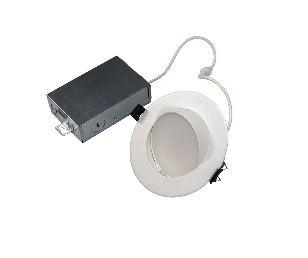 8PK 4" ADJ 12W 5CCT SELECT DOWNLIGHT2700K/3000K/3500K/4000K/5000K120V 1,000L 90CRI DIMMABLE