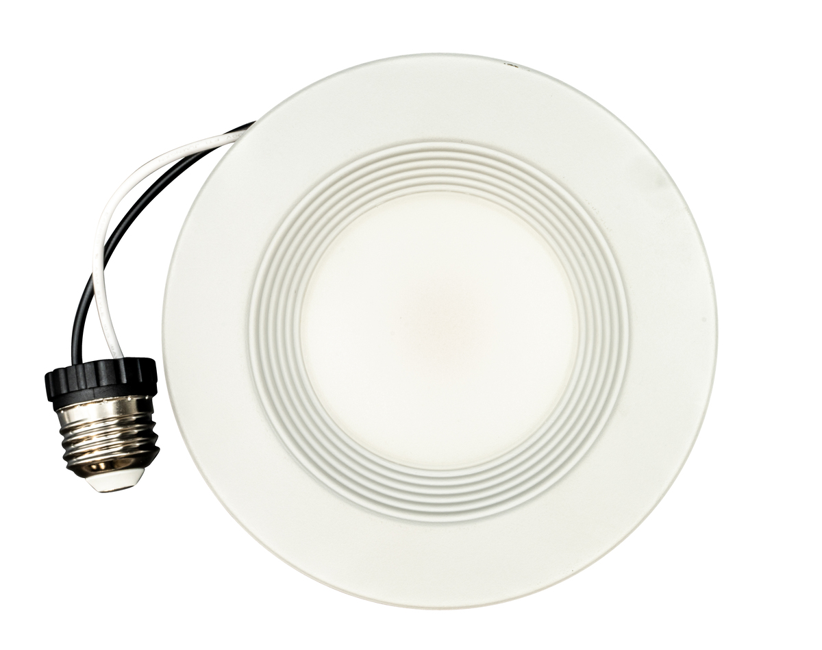 12PK LED 4" 6W RECESSD BAFFLE TRIM-4000K