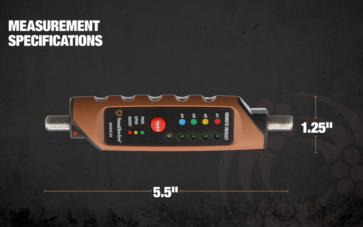 M500CX4, CONTINUITY TESTER FOR COAX