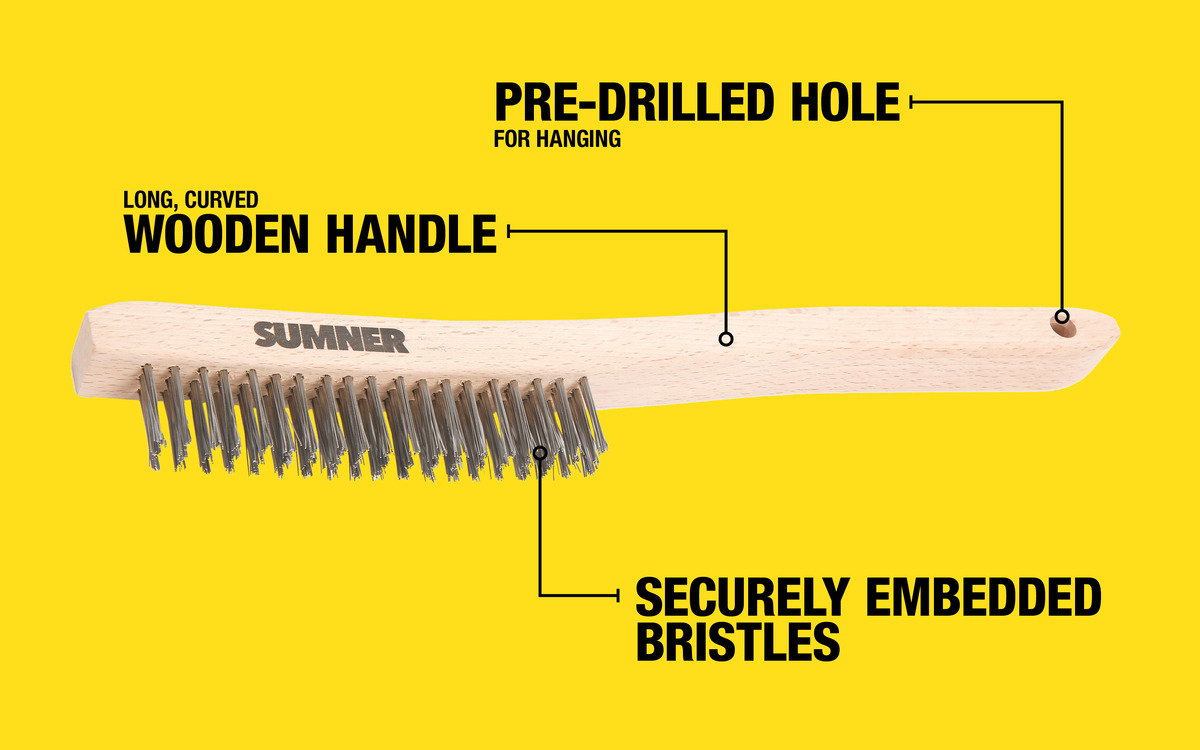 WHT, STEEL WIRE BRUSH
