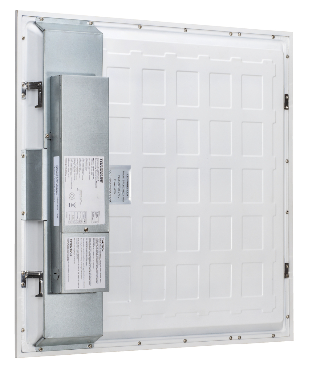 1PK 2x2 30W FLAT PANEL 4000K WITH EMERGENCY BATTERY BACKUP BACKUP 50KHr3300L 0-10V DIM 80CRI 120-277V