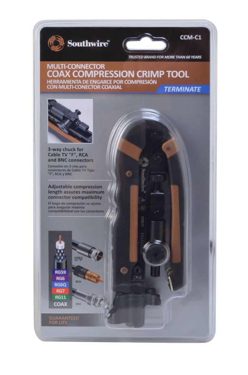 CCM-C1 Compression Coax Crimp Tool - Multi-Connector