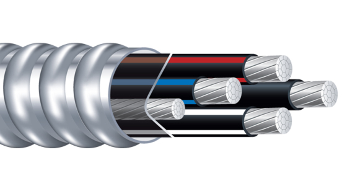 Feeder MC (AC90)  XHHW-2 (RW90), 4 Conductors