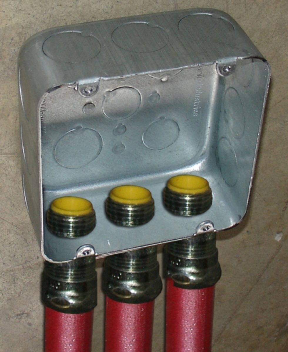 4-11/16" Square Plenum Box, 2-1/8" Deep - Drawn, W/Conduit KO's