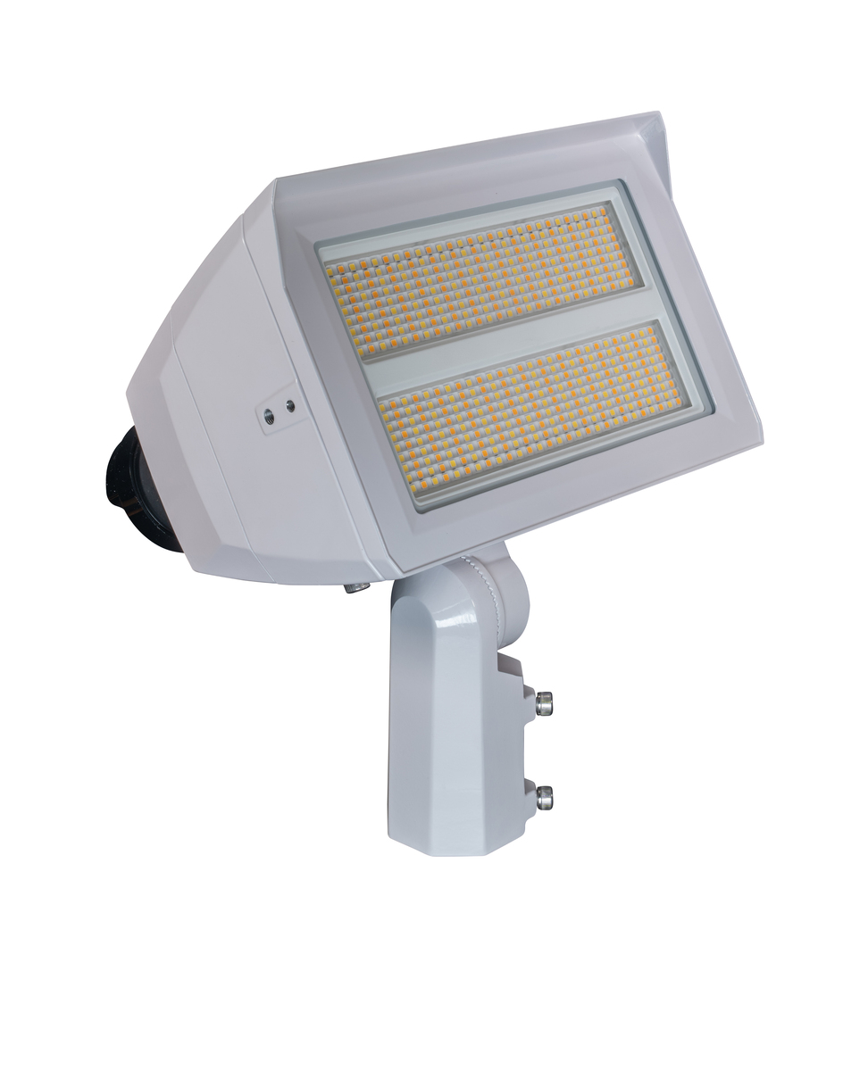Luz de inundación seleccionable Power & CCT de 120W/150 W/200 W, acabado blanco